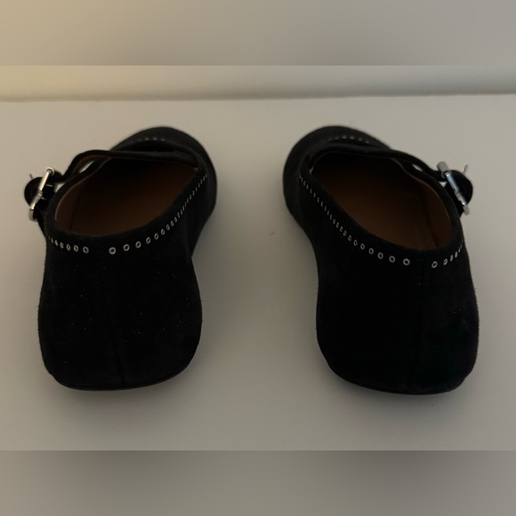 Alaïa black suede ballet flats with strap and rubber sole - so 35 - Picture 7 of 9